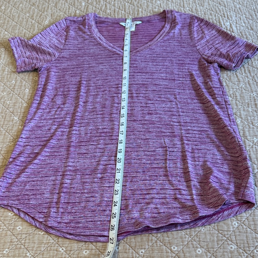 Athleta Pink and Purple Short Sleeve Tees - Picture 3 of 8